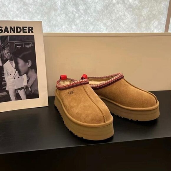 UGG Tazz Chestnut Platform Mule Clog Slipper - Picture 3 of 8